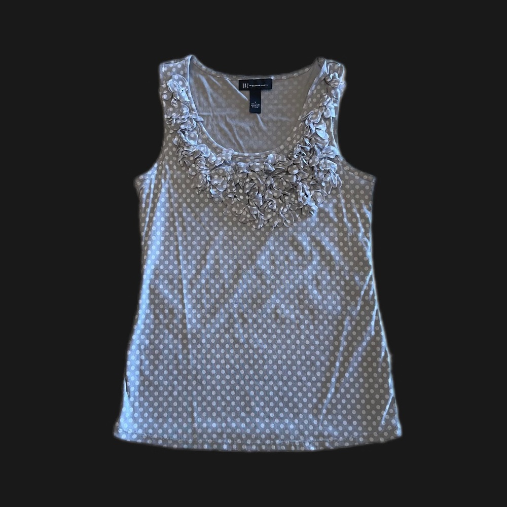 INC Sleeveless Ruffled Top